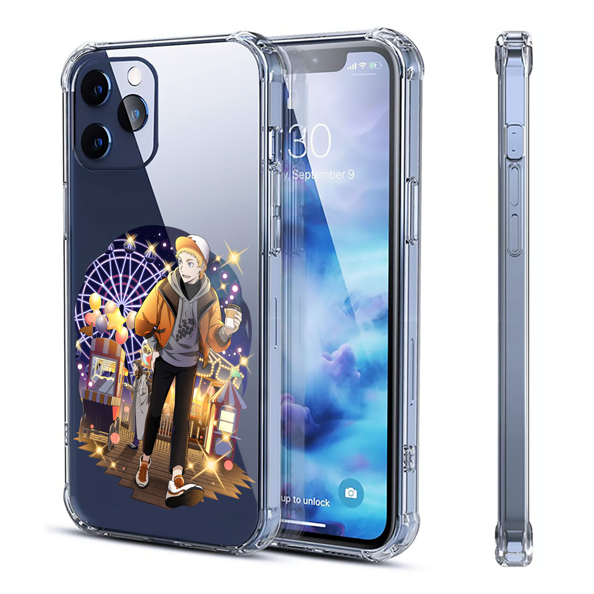 （画像用） 文豪ストレイドッグス Bungo Stray Dogs 【iPhone 12シリーズ対応】透明スマホケース（クリアソフトケース）